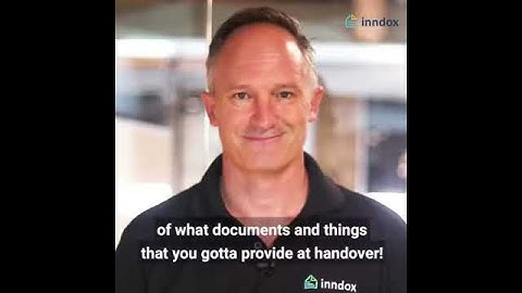 10 Point Checklist: 10 Items to Provide During Handover - Video 3