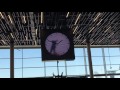 Une horloge très originale à l’aéroport d’Amsterdam
