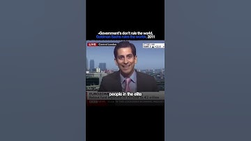 Governments don’t rule the world. Goldman Sachs rules the world».