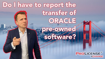Oracle used software 😃 Do I have to report the transfer of ORACLE preowned software? 🌟 #oracle