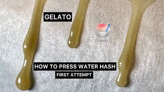 HOW TO PRESS WATER HASH | Making some rosin from my Gelato Water Hash! | Rosinpressny
