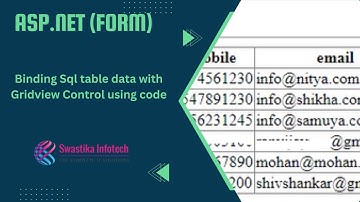 Showing Sql  table data with Asp.net Gridview Control using c#(code).
