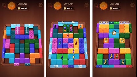 Wood Away Block Jam - Level 170 - Level 171 - Level 172