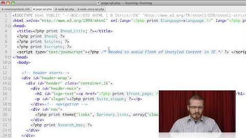 Overview of Theming Basics for Drupal