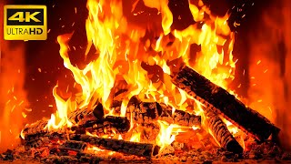🔥 Fireplace with Cozy Flame Dance: Where Crackling Logs Dance to the Tune of Serenity (Ultra HD) 4K