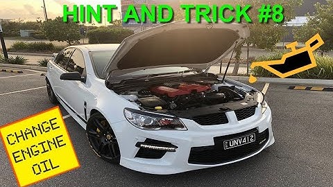 HINTS AND TRICKS FOR VF COMMODORE #8 - ( Change engine oil soon error )