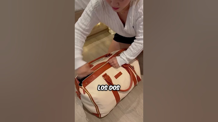 Podrá meter todas sus cosas del viaje en esta bolsa !