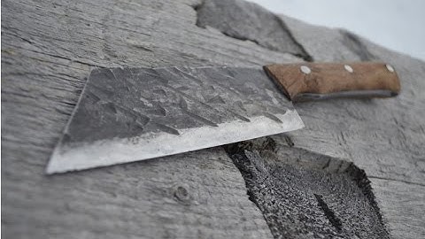 Knife making by hand- CAMP KNIFE!! Part 2