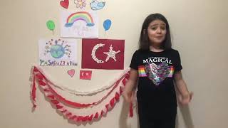 Solin 23 Nisan Şiirini Okuyor