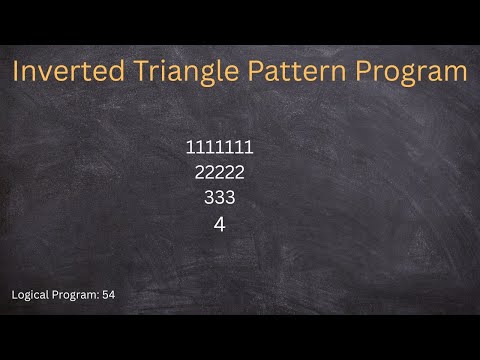 Inverted Triangle pattern program using java language, Star pattern program inverted triangle