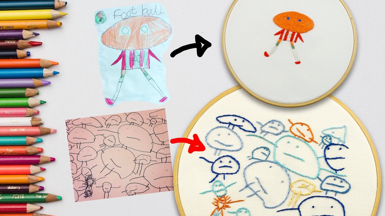 How to Turn Your Kid's Drawing into Embroidery