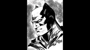 Drawing Batman in Procreate