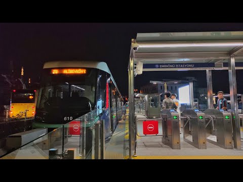 İstanbul'da Tramvayla Alibeyköy Cep Otogarı - Eminönü Arasında Seyahat