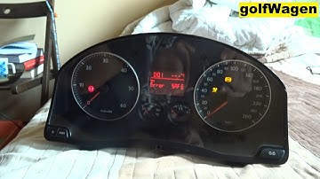 VW Golf 5 instrument cluster pinout bench connect