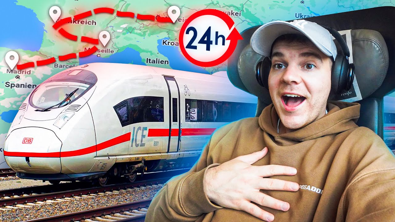 24 Stunden JEDEN ZUG bis zur ENDSTATION nehmen & dort bin ich gelandet!