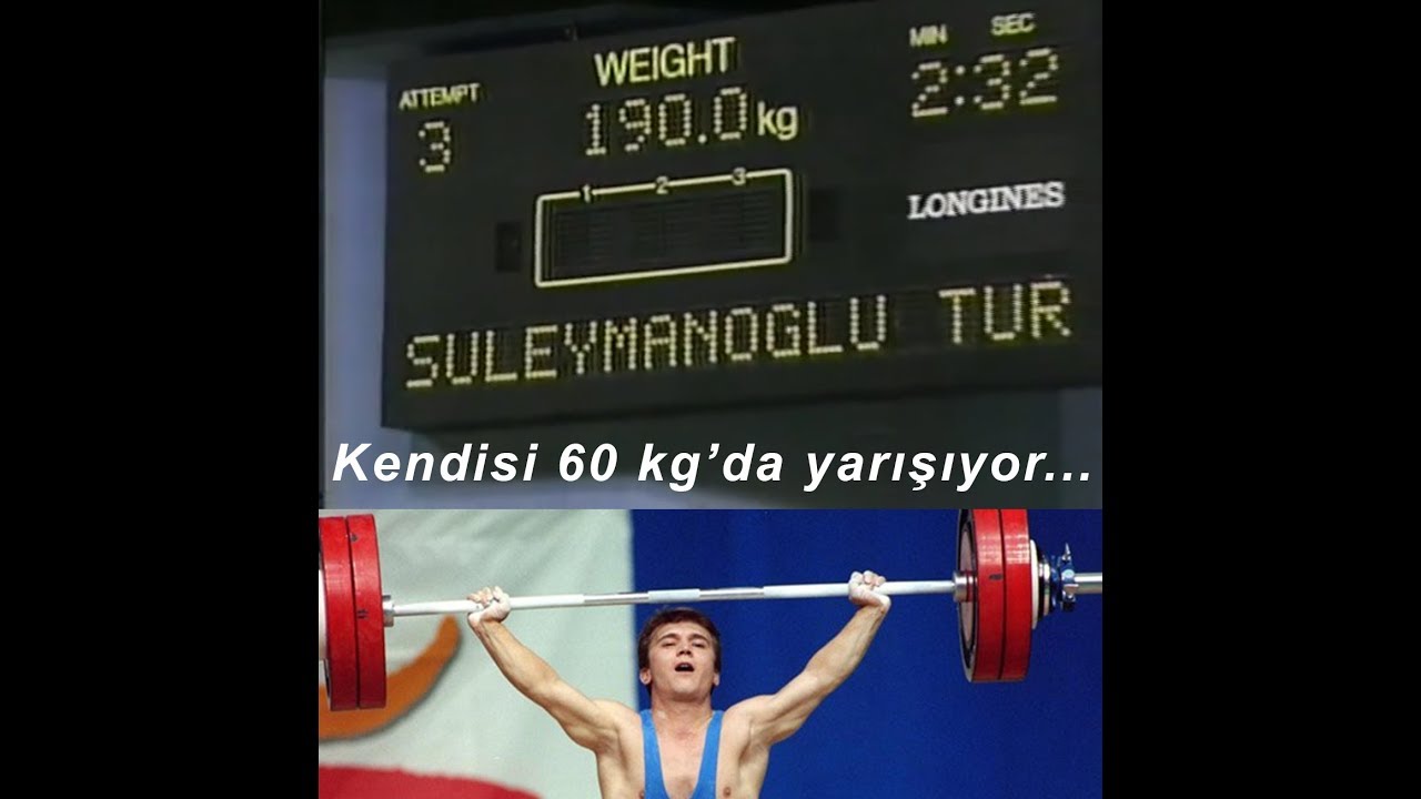 Vuil Redelijk woede Efsane Naim 60 kg - 190kg kaldırıyor - YouTube