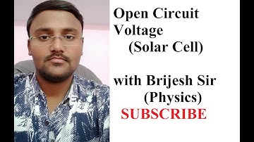 open circuit voltage calculation
