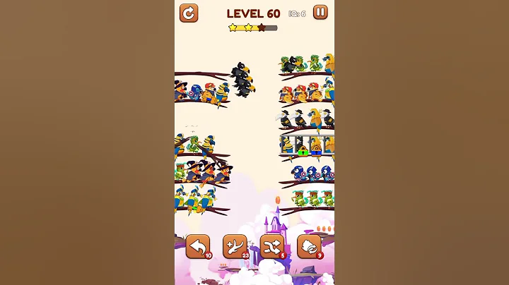 Bird Sort 2: Color Puzzle Level 60 #games #gaming #gameplay