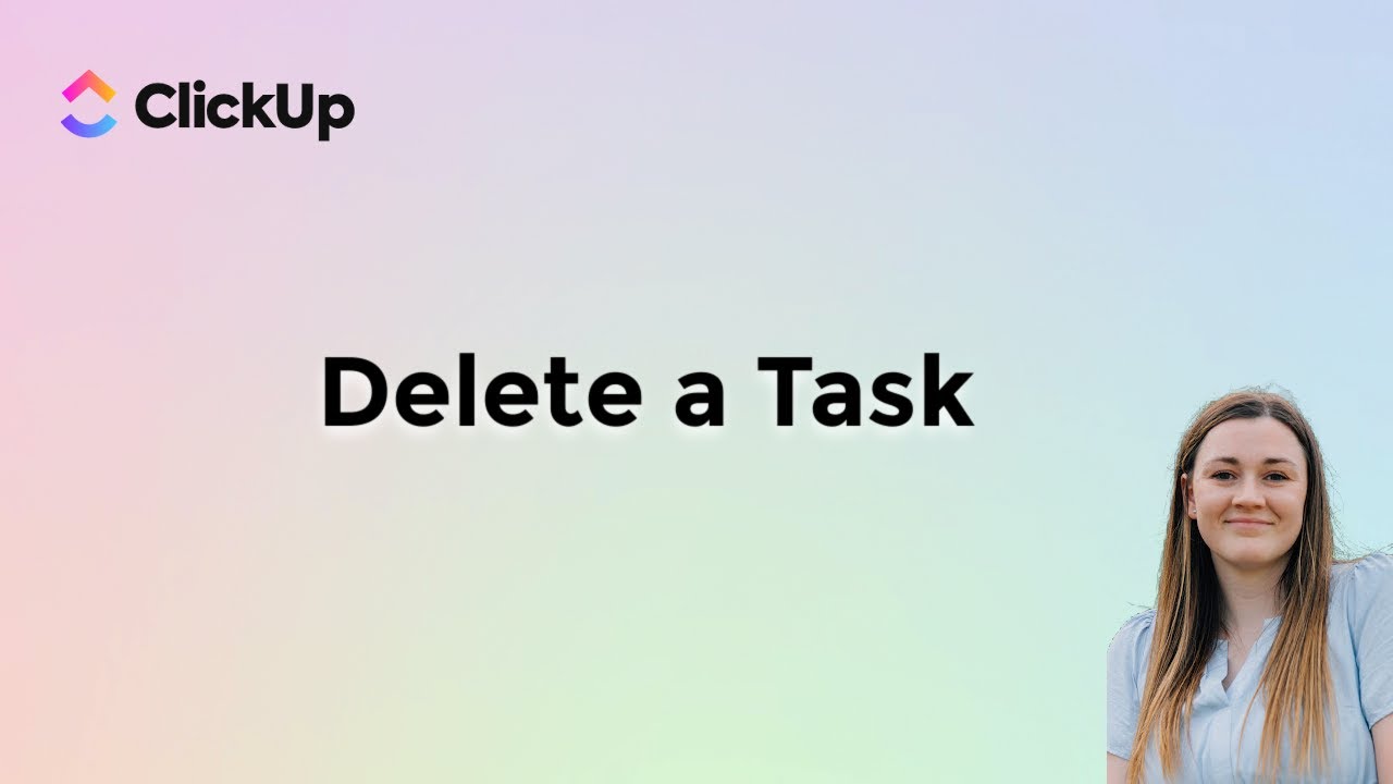How to Delete a Task from Clickup | Clickup Tutorials - YouTube
