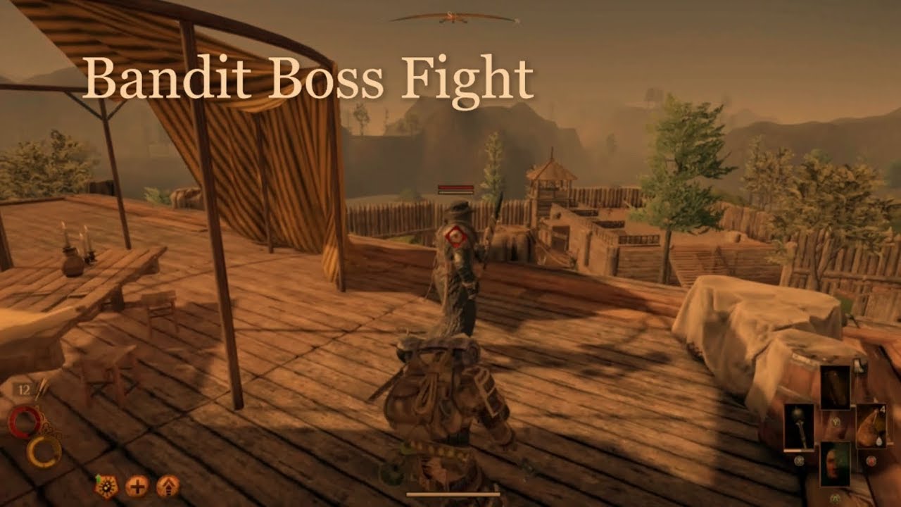 Outward Battle Took out Bandit Camp Montcalm Clan Fort YouTube