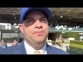 Brad Cox on his entries in Sunday's races