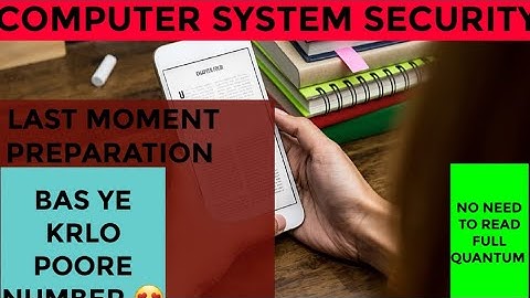 EXAM PREPARATION ||UNIT 4||COMPUTER SYSTEM SECURITY || CRYPTOGRAPHY #css #aktu