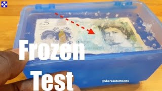 The New Five Pounds Note Frozen Test
