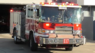 Oakland Fire Dept. Engine 17 Responding