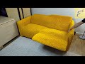 Full couch cover Restyle with Non-slip Italian made sofa covers from Mamma Mia Covers