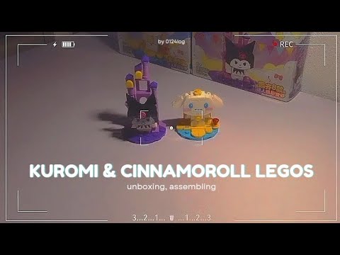 ACV: Unboxing and Assembling Kuromi x Cinnamoroll Lego from the dept. store where I work! 🩷