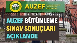 İstanbul Üniversitesi Auzef Bütünleme Telafi Sınav Sonuçları Açıklandı