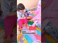 Paper Tearing Activity with My 1.5 Year Old (Part 1) 💕 #shorts