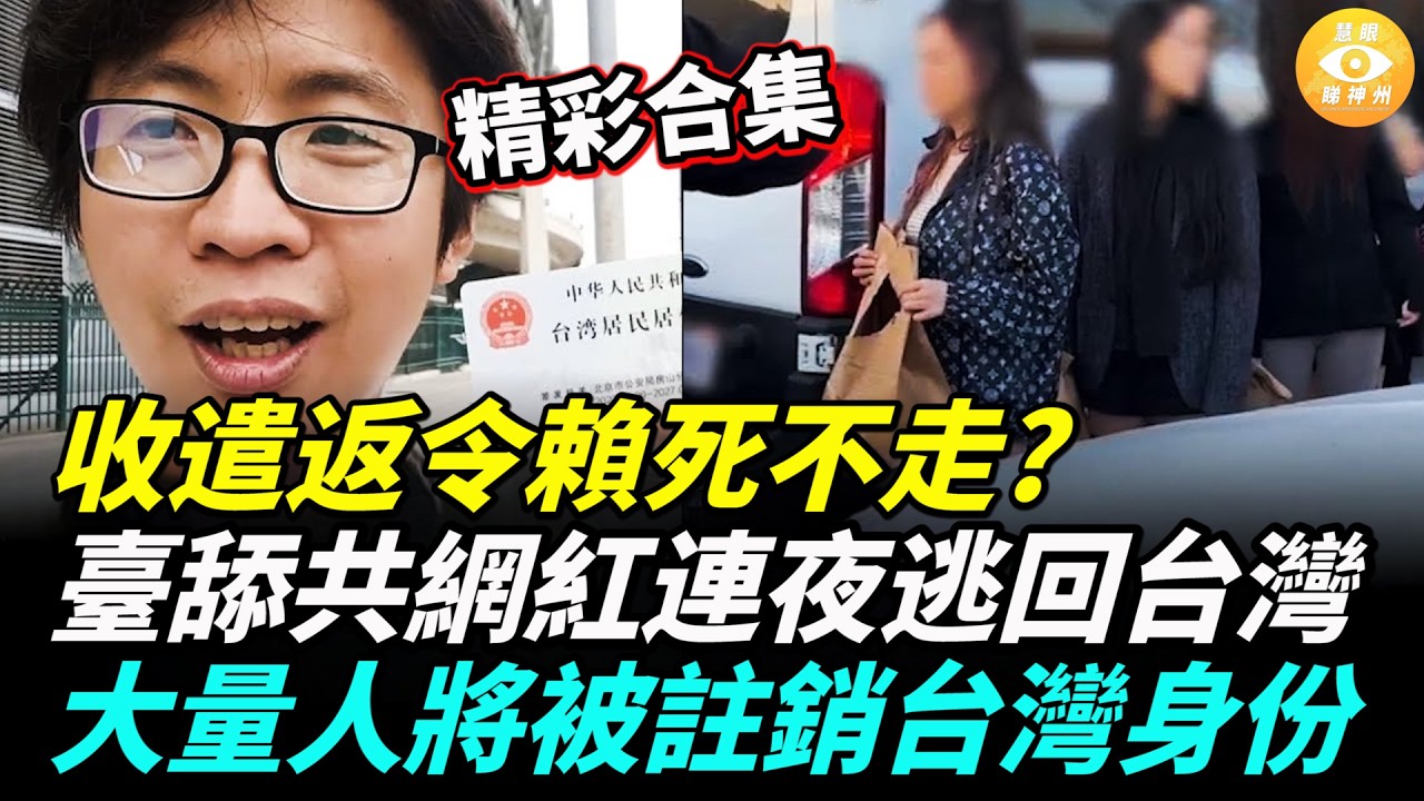 【精彩合集】臺灣舔共網紅日子不好過了！大量人將被註銷台灣身份！華人收遣返令賴死不走? 川普1招讓他們傻眼！