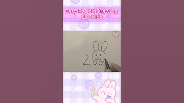 How to draw a Rabbit from 200 | Drawing pictures #ytshorts #trending #viralvideo #babyvideos #art