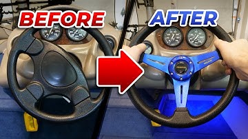 How to Change the Steering Wheel on a Boat!