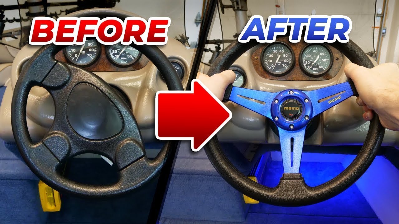 How To Change The Steering Wheel On A Boat!