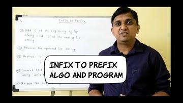 Infix to Prefix Conversion using Stack - Theory and Program  | Data Structures using C++