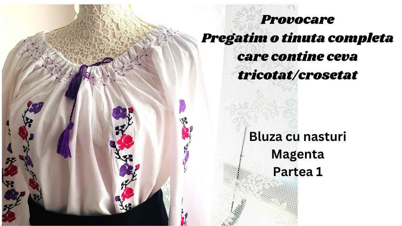 Tutorial Cardigan Magenta- partea 1- Pregatim o tinuta completa