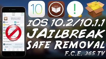 iOS 10.2 - How to Remove The Jailbreak Safely (Unjailbreak)
