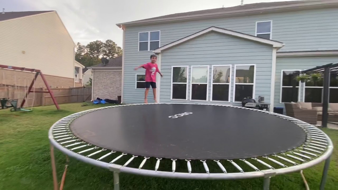 Awesome cool tricks on Trampoline - YouTube