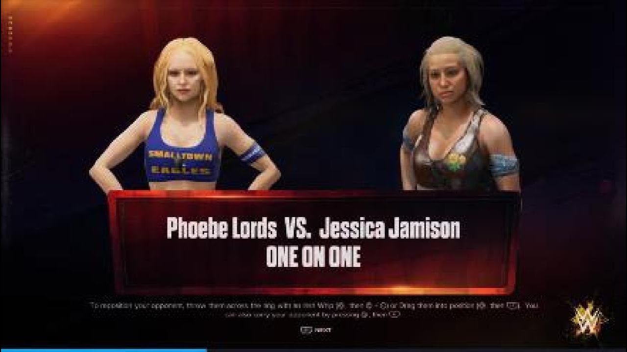 WWE 2K24 One On One Phoebe Lords Vs Jessica Jamison YouTube Wwe 2k24 one on one phoebe lords vs jessica jamison youtube
