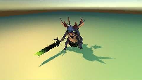 LittleBastard_simple walk and idle animation in Unity