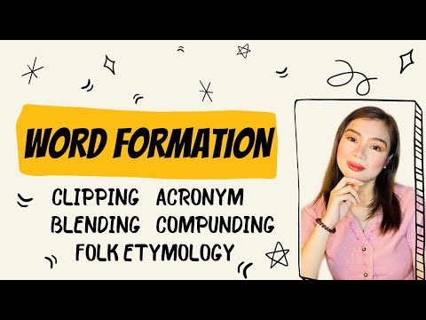 Word Formation Processes: Clipping, Blending, Compounding, Acronym and Folk Etymology