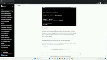 python os and sys modules