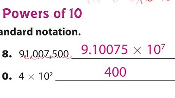 Exponents and Scientific Notation Module 15 Ready to Go On