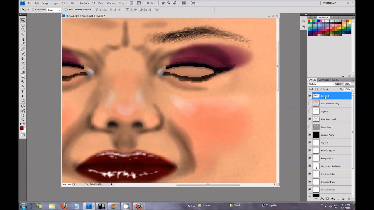 how to make second life skin with photoshop by quark yifu youtube