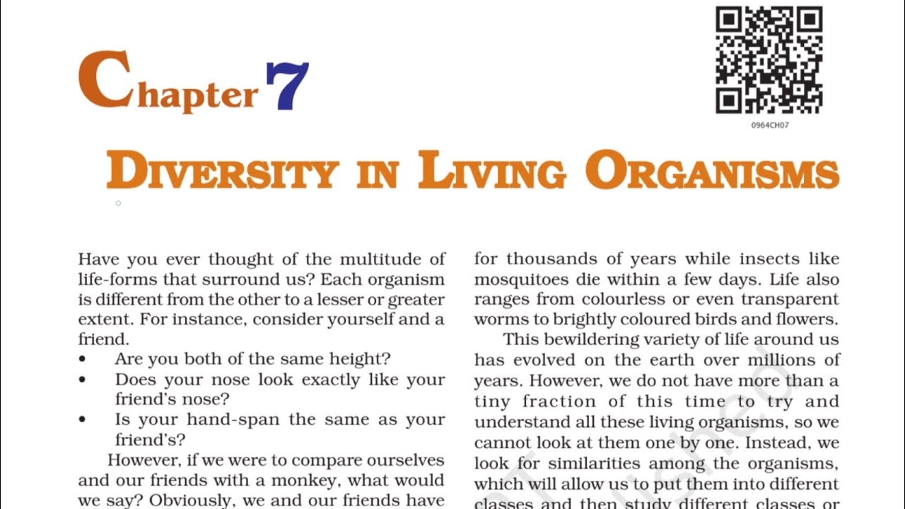 NCERT SCIENCE 9TH | C-7 Diversity in living organisms