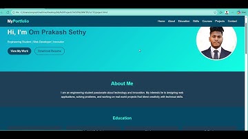 My portfolio Website Using HTML & CSS Modern Designs UI & UX