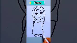 menggambar Rara #art #drawing #youtubeshorts #viral #tutorial #nussa #rara #shorts