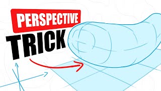 One Easy Trick to DRAW DEPTH in PERSPECTIVE